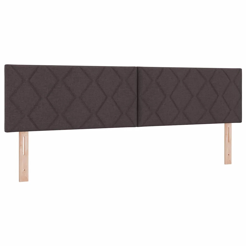 Letto a molle Marrone Scuro 200 x 180 cm Poliestere 3341184