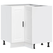 Mobile angolare da cucina moderno con spazio di archiviazione ottimizzato 75,5 x 75,5 x 81,5 cm legno composito bianco 02_0050292