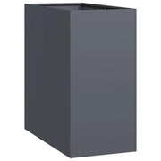 Fioriera | Cassetta per fiori | Vaso Antracite 40x80x80 cm in Acciaio