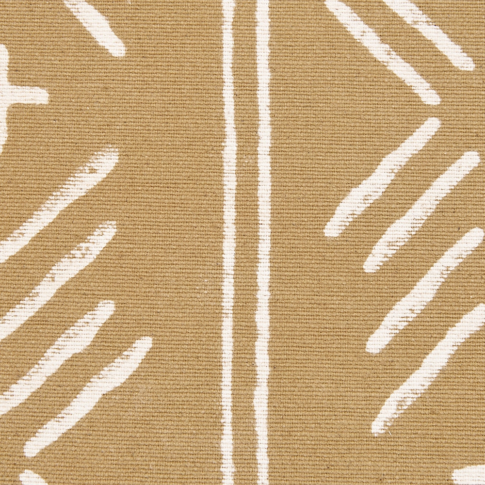 Set di 2 cuscini decorativi cotone beige e bianco 45 x 45 cm motivo geometrico fatto a mano sfoderabile con imbottitura