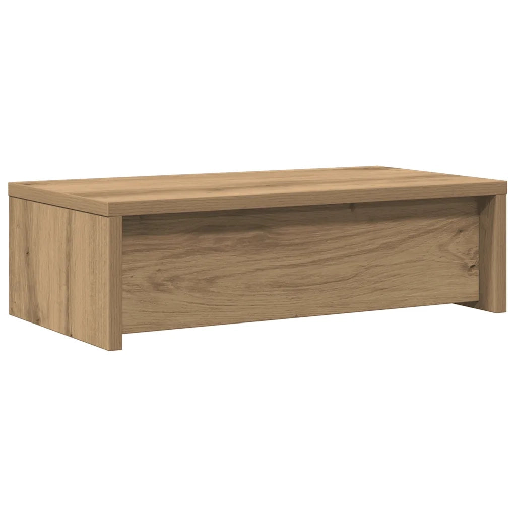 Supporto Monitor con Cassetti Rovere 50x27x15 cm in Truciolato