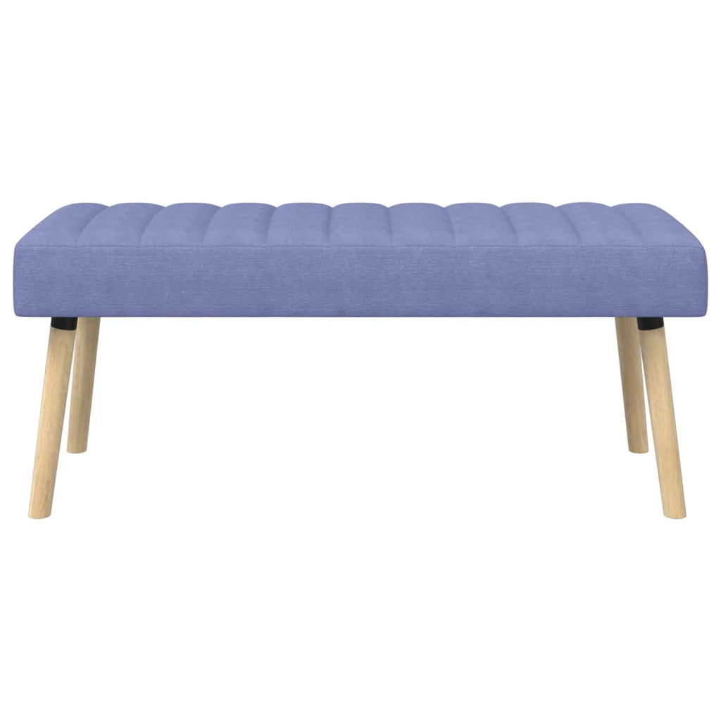 Panchina trapuntata a canale Blu jeans 110 x 40 x 46 cm Tessuto 42038500