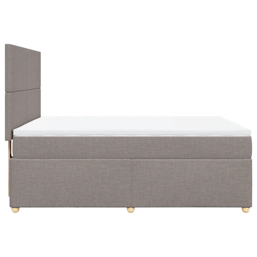 Giroletto a Molle con Materasso Tortora 140x200 cm in Tessuto 3291300