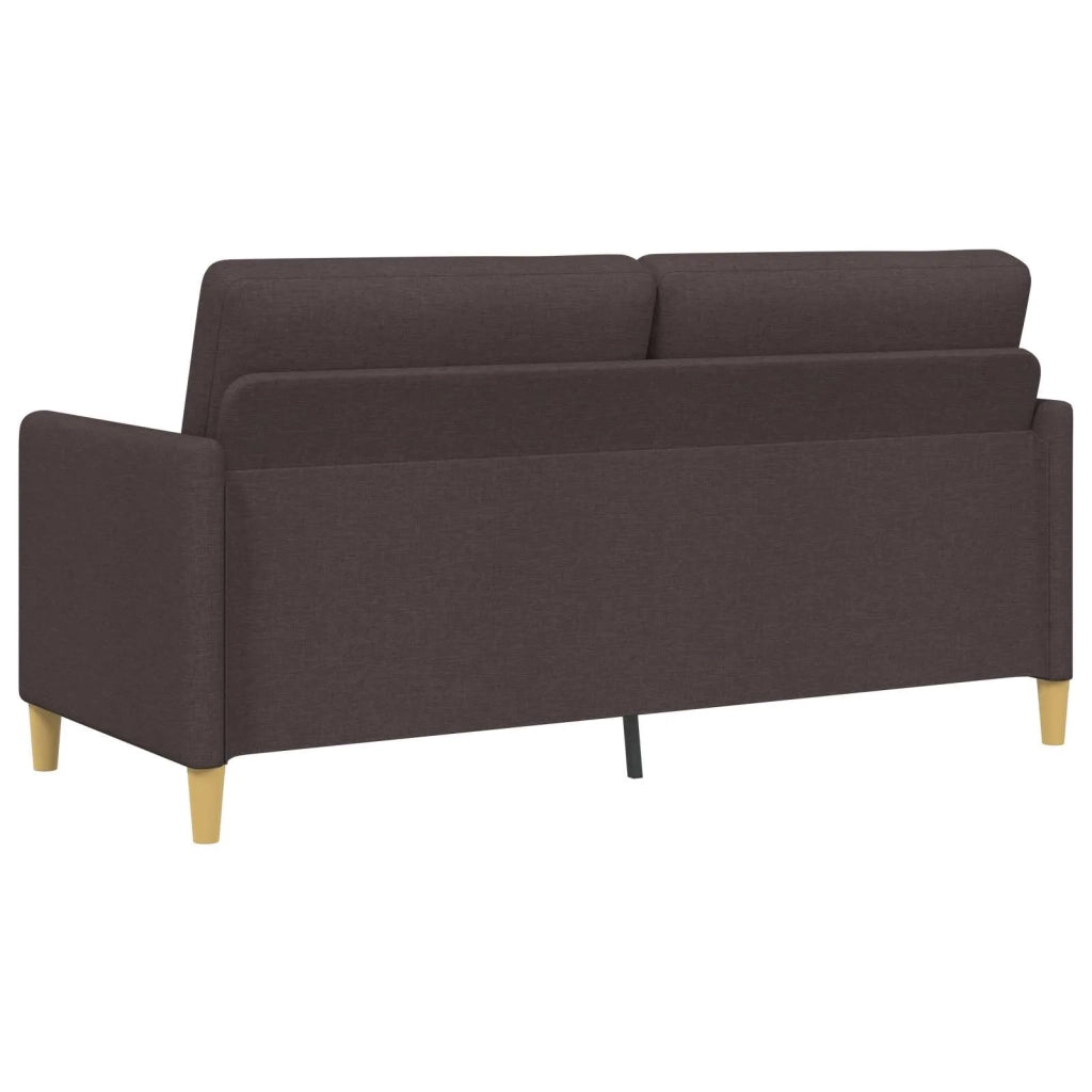 Set di Divani con Storage 2 pz Marrone Scuro Poliestere 3429236