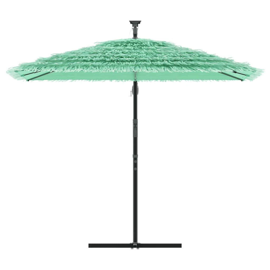 Ombrellone da giardino pieghevole quadrato con palo in acciaio 246 x 246 x 230 cm protezione UV stile contemporaneo poliestere verde 02_0056376