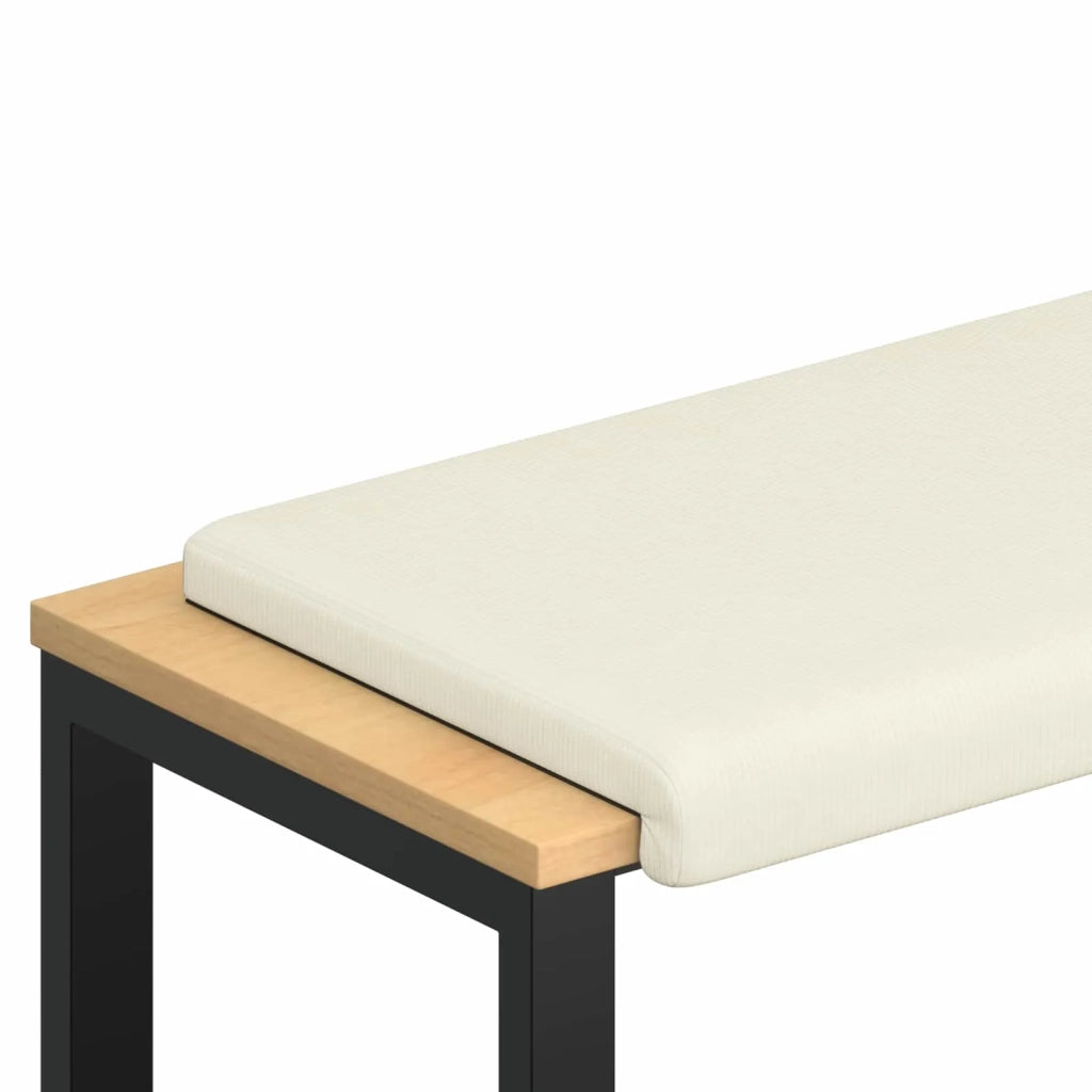 Cuscino per panchina corduroy Crema Profondità 35 cm 42043214