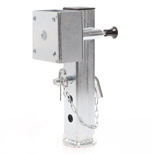 Set 2 piedi stabilizzatori per rimorchi roulotte 350mm, orientabili max 1300kg