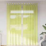 Tende in Voile con Linguetta 2 pz Verde Mela 4102255