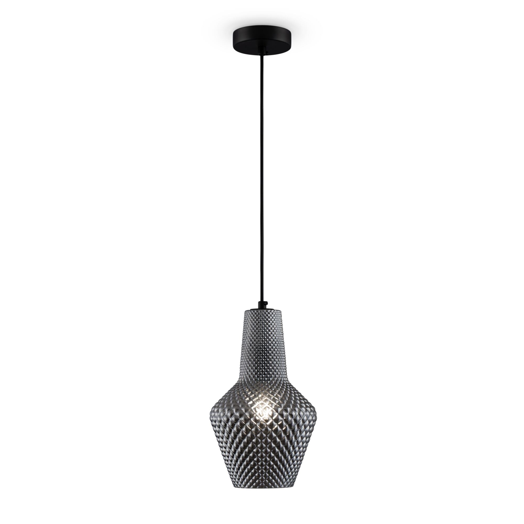 Lampada pendente Pendant in Metallo Tommy Nero