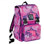 Trade Shop - Zaino Sdoppiabile Estensibile Big Murales Yub Girl Rosa Ragazze Scuola Media -
