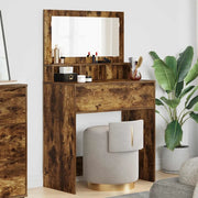 Tavoli da Trucco per Camera da Letto con cassetto Rovere fumé