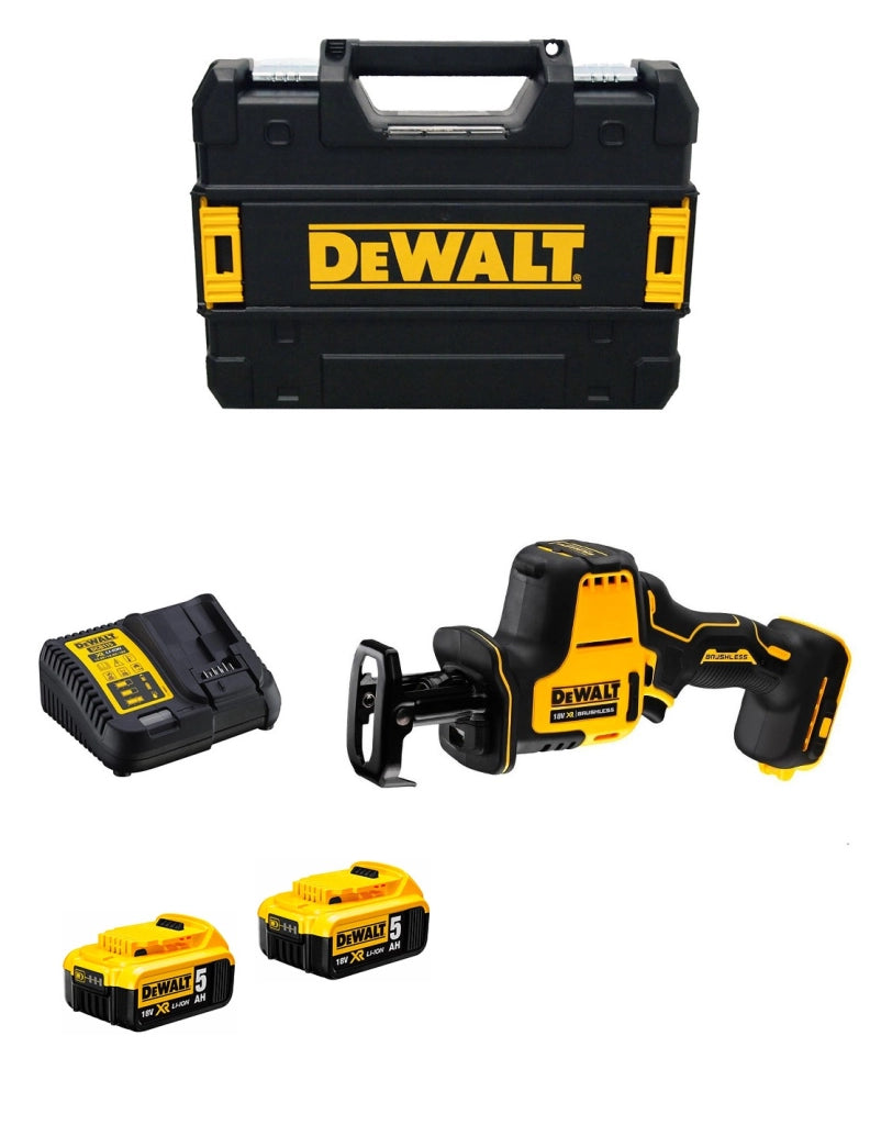 Mini-Sega Universale DeWALT DCS369P2T (2 x 5,0 Ah + DCB115 + TSTAK II)