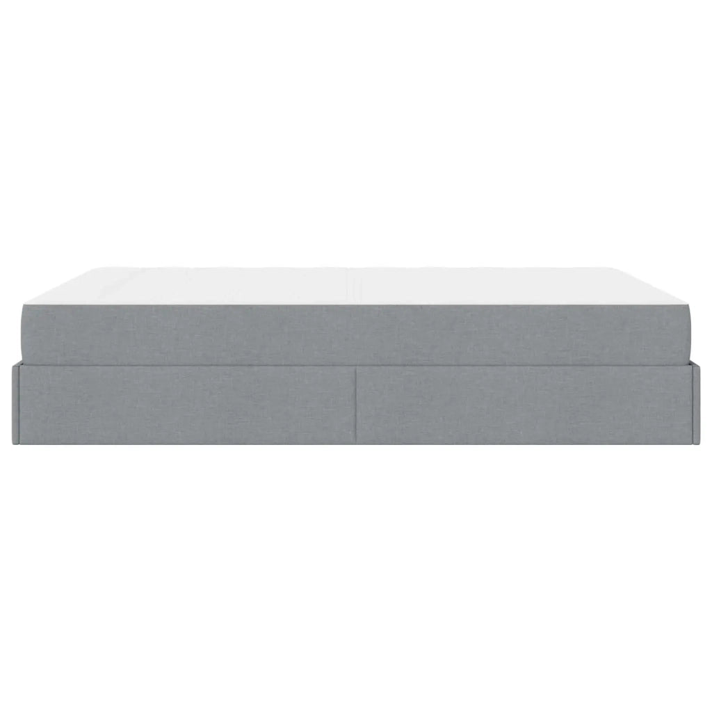 Struttura letto con materasso 2 pcs Grigio chiaro Tessuto 3399494