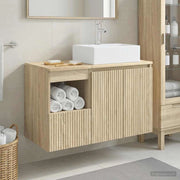 Set di mobili per il bagno 2 pz Rovere Sonoma 3404056