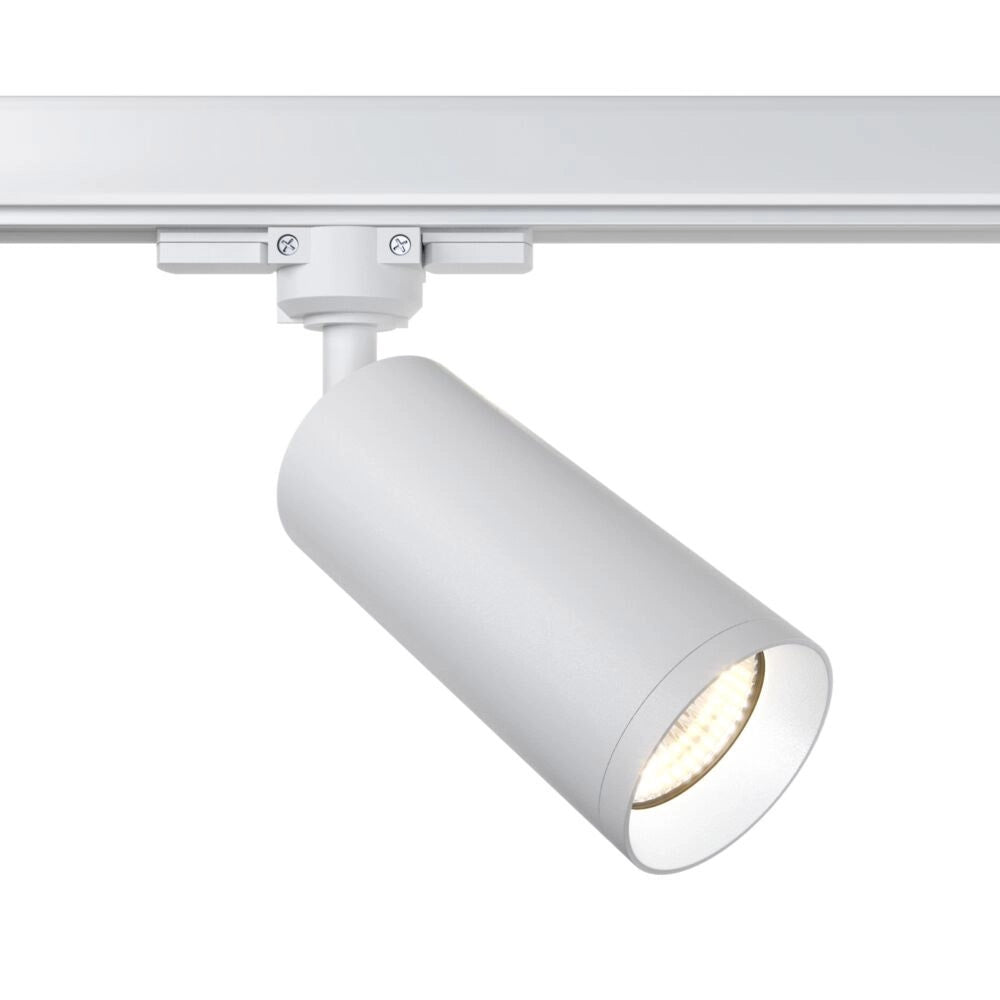 Faretto Per Binario Moderno Focus Alluminio 1 Luce Colore Bianco