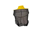 Art.147 Maschera in tulle con cappello tendivelo giallo o bianco - Giallo
