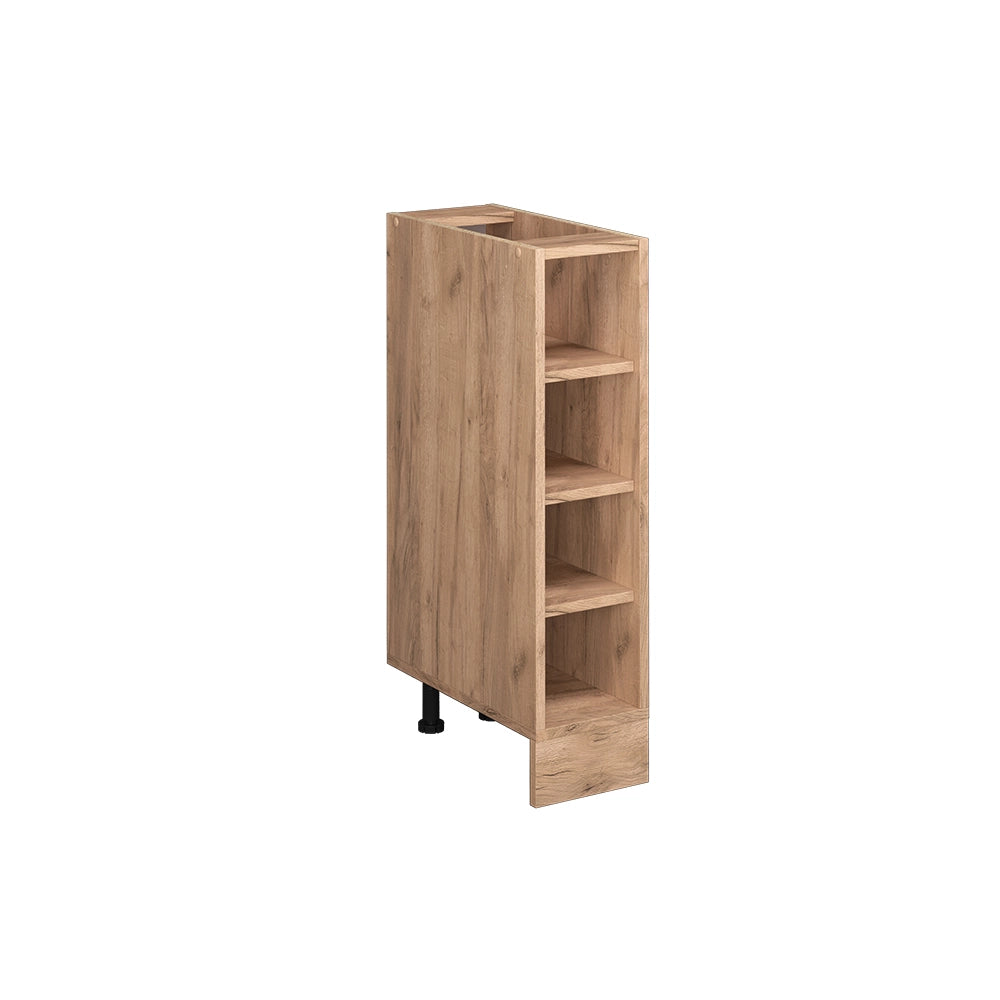 Vicco Scaffale da cucina Quercia dorata 20 cm senza piano di lavoro