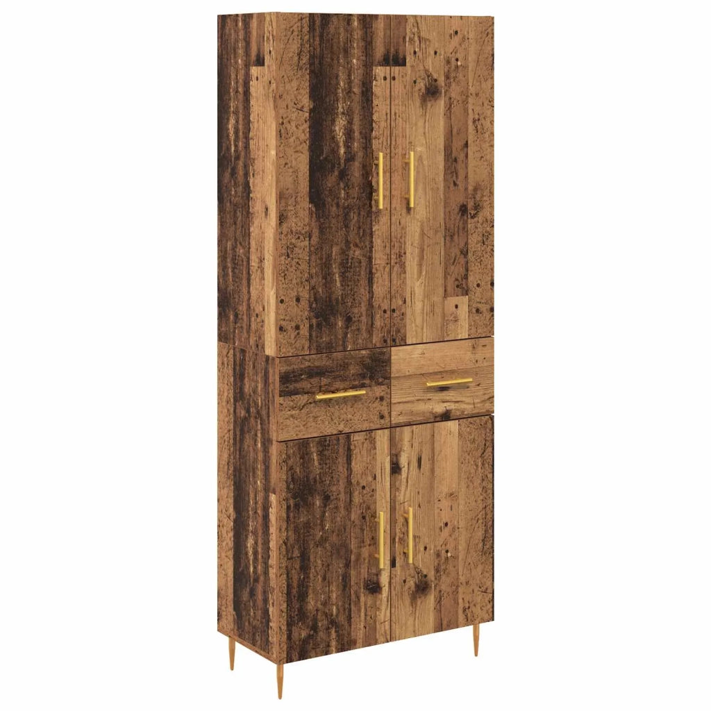 Credenza-Buffet-Armadio da cucina Legno vecchio 69,5 x 34 x 180 cm Legno multistrato 282605