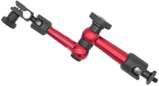 Regolo di precisione universale con base magnetica, braccio regolabile e braccia flessibili, supporto stabile, adatto per orologi digitali, regolo di misura