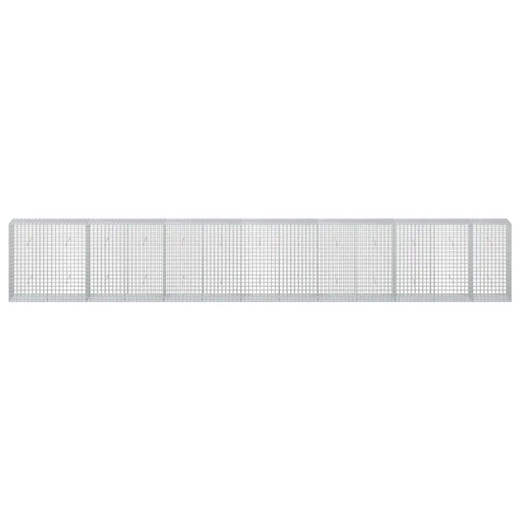 Gabione con filo da 5 mm e rete da 5x5 cm 650x50x100 cm 3464263