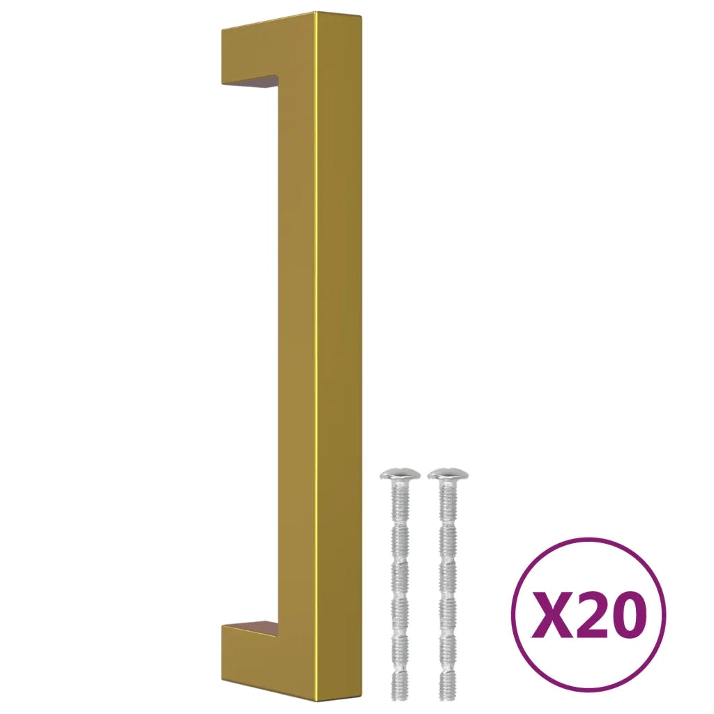 Maniglie per Mobili 20 pz Oro 128 mm in Acciaio Inox CFW1983196