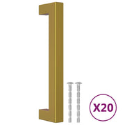 Maniglie per Mobili 20 pz Oro 128 mm in Acciaio Inox CFW1983196