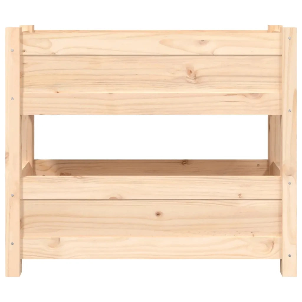 Fioriera | Cassetta per fiori | Vaso 77x25x66 cm in Legno Massello di Pino