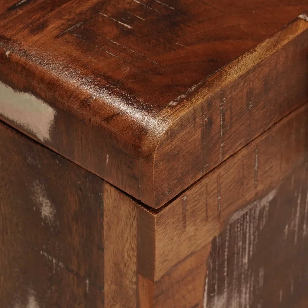 vidaXL Scatola di Stoccaggio 70 x 35 x 40 cm legno massello di riciclo