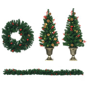 Decorazioni Natalizie Set 4 Pezzi ¨C zephmum ¨C Alberelli Ghirlanda Corona