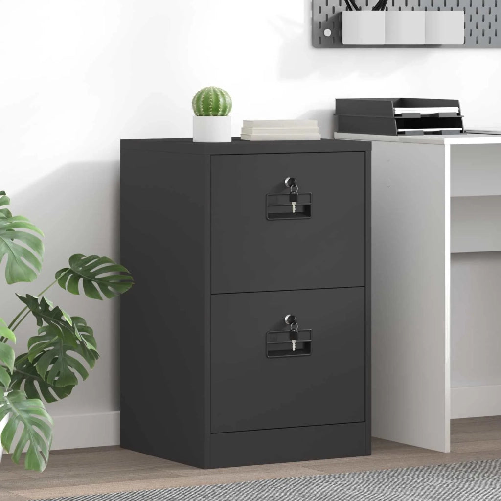 Armadio per File con cassetto Nero 45,5 x 42 x 74,5 cm 891610