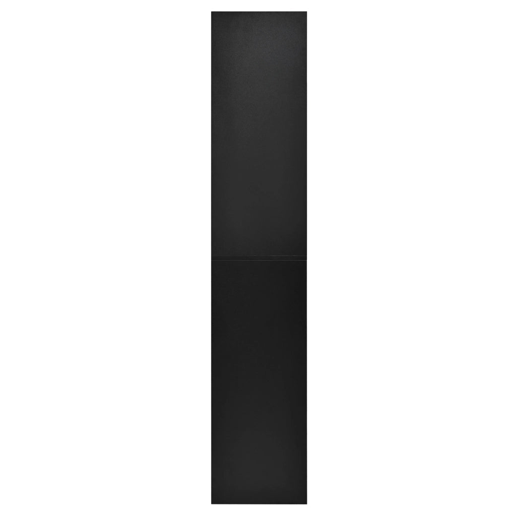 Armadio con LED, 2 ante superiori e 2 inferiori, 3 ripiani e 2 vani aperti, per ingresso e soggiorno 70 × 35 × 180 cm