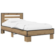 Struttura letto con testata Rovere Artigianale 80 x 200 cm