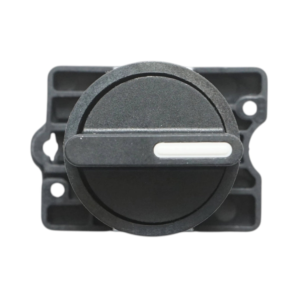 Selettore a 3 posizioni nero con blocco 2NO, 400V/10A, LAY5-ED33 Breckner Germany