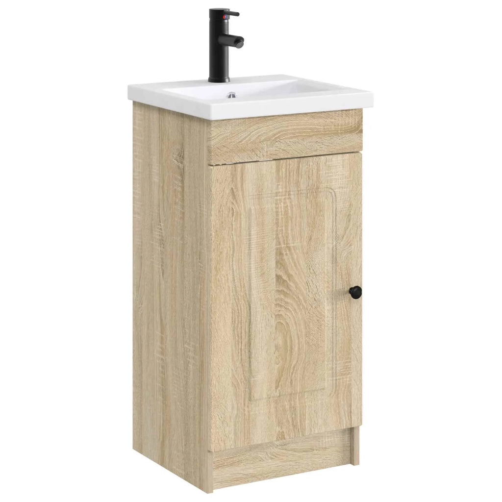 Lavabo da bagno Nero Opaco 42 x 40 x 16,5 cm Metallo 890229