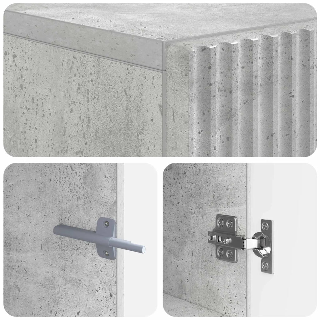 Mobile TV LED Grigio Cemento Legno ingegnerizzato 896688