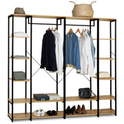 IDMarket - Armadio modulare doppio ripiano L. 180 cm DETROIT design industriale