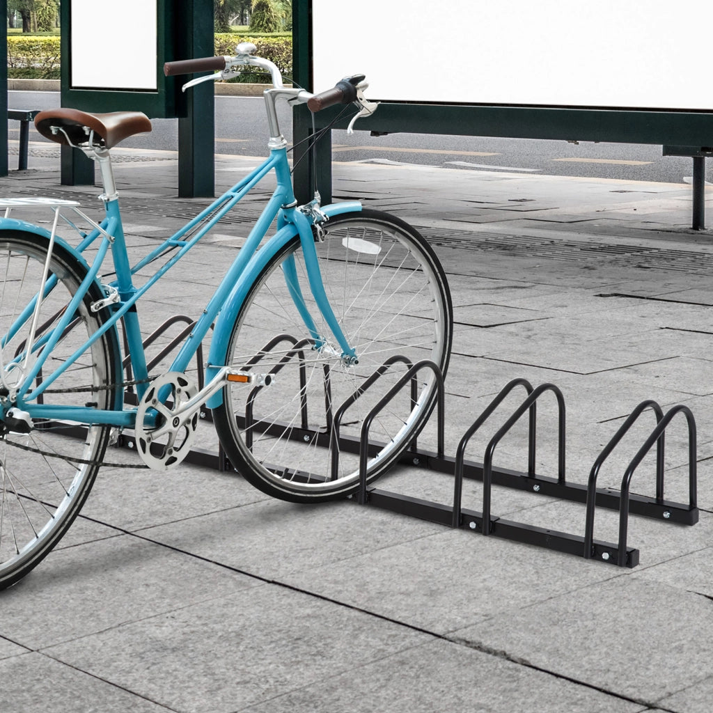 Portabici da Parete 6 Posti ¨C Xylo ¨C Acciaio Zincato Antiruggine 179x33x27cm