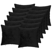 Federa 12 pz HEERLEN Nero 45 x 45 cm Flanella 910668