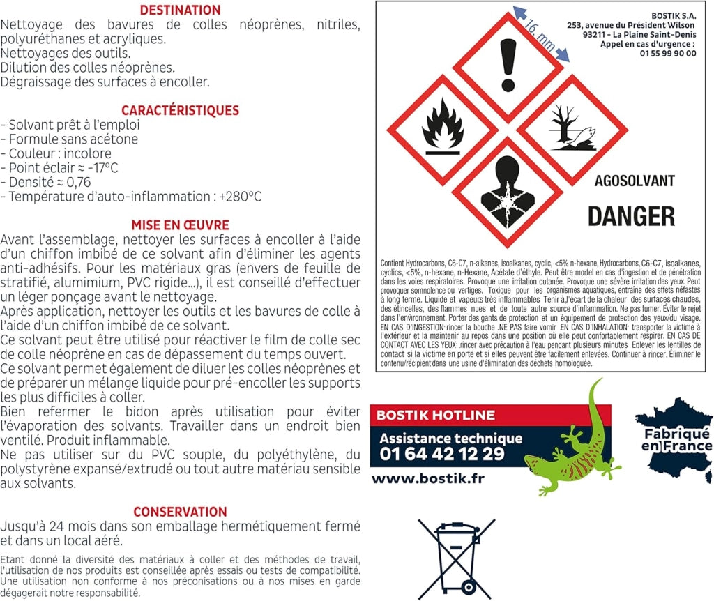 Solvente per colla neoprene agosolvente – Tipo: Tanica – Cond. l.5