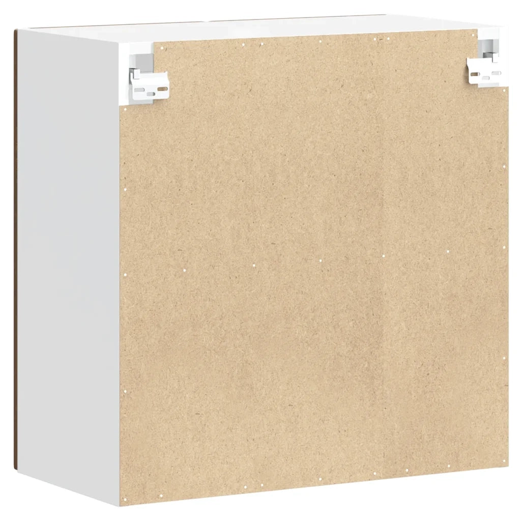 Pensile da Cucina con Porta in Vetro Kalmar Rovere Fumo 853672