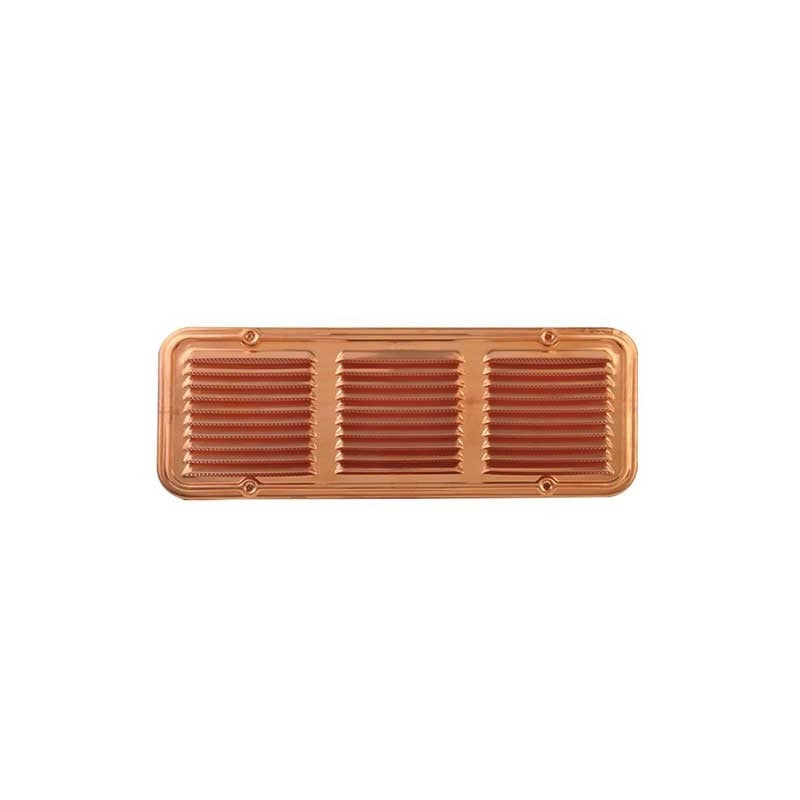 Griglia di aerazione quadrata / rettangolare in rame con retina : Dimensione - 235x235