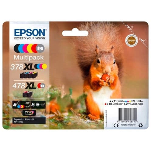 Epson Multipack Claria Photo HD T 378/478 XL (6 Farben)   T 379D