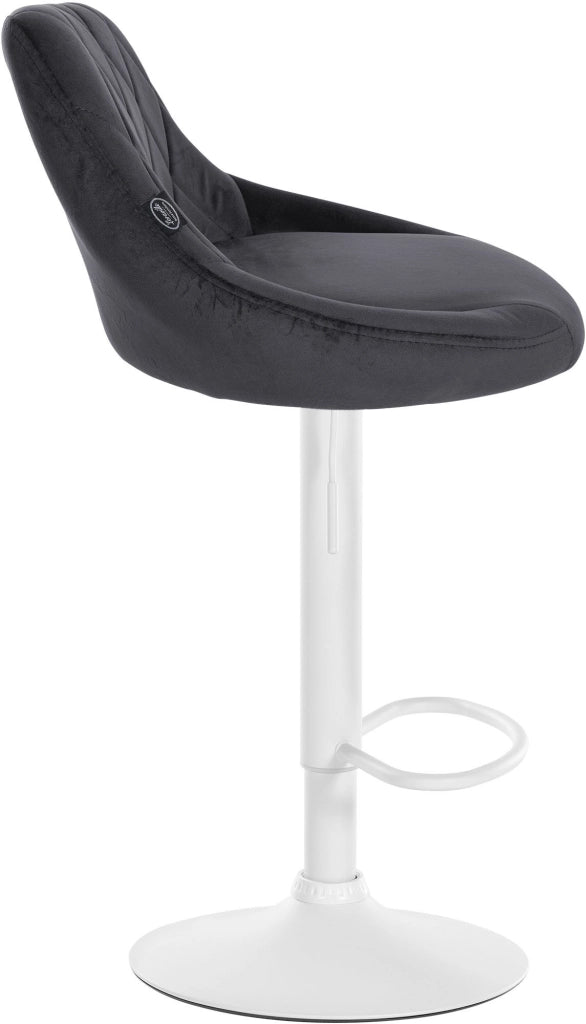2er Set Barhocker Lazio Samt weiЯ