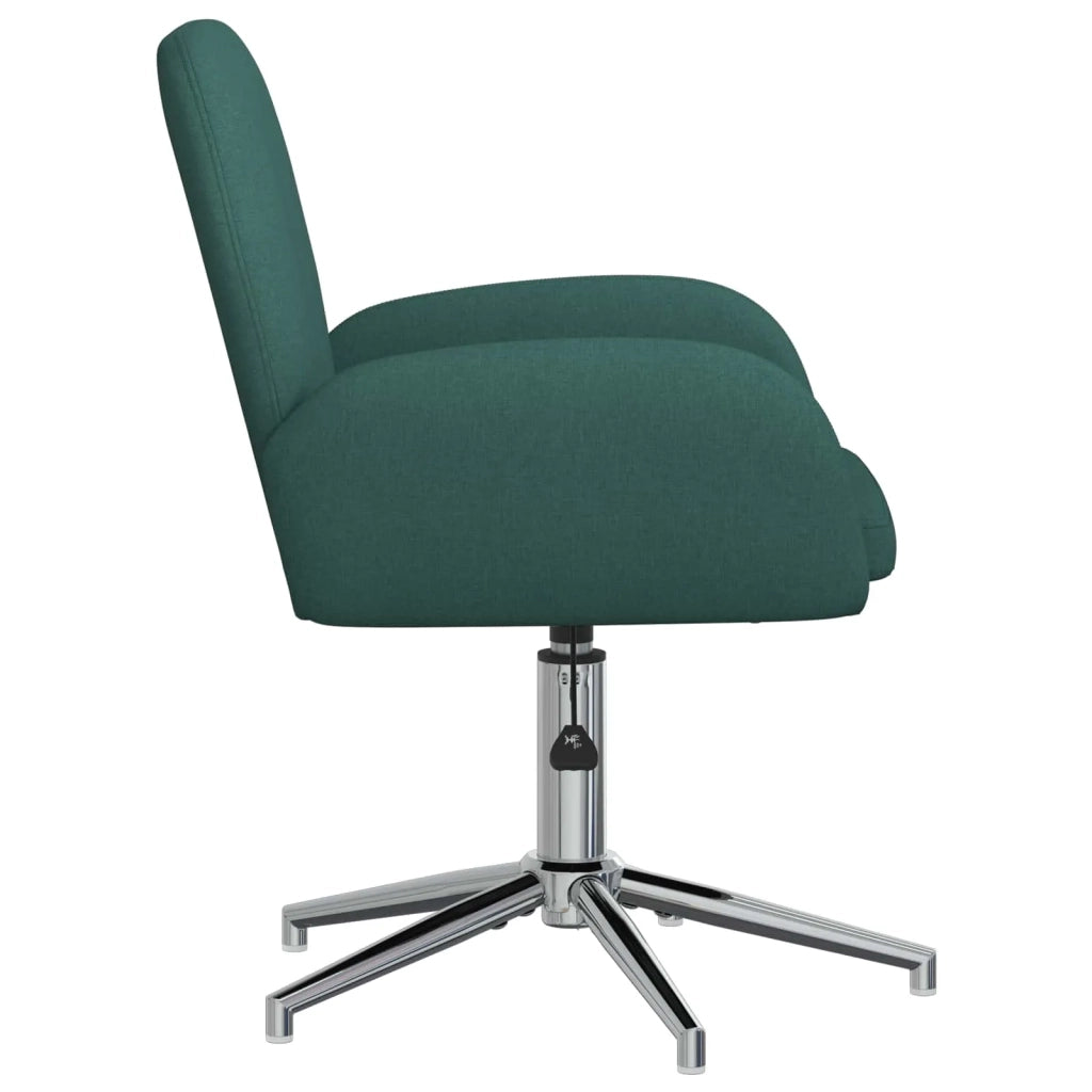 Sedie da scrivania girevoli 4 pz 54 x 58 x 90 cm Verde Scuro 3428307