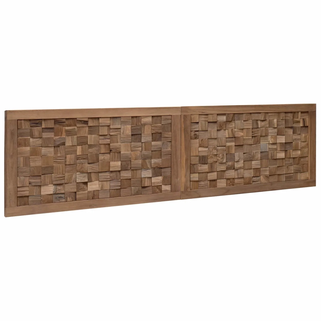 Testiera Naturale Legno di teak solido