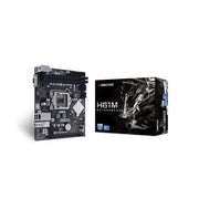 Mb biostar h61mhv3 h61 am4 2ddr3 vga+hdmi pcie, 4*sata matx