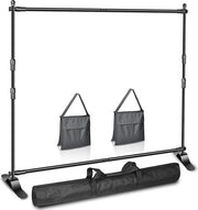Pannelli di sfondo per mostre in espansione da 3x24 m - Kit di stand per fotografia professionale con supporto telescopico per stand di mostra
