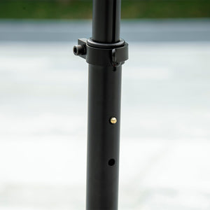 Monopattino Elettrico Pieghevole per Bambini Altezza Regolabile 75-80 cm Nero e Rosso