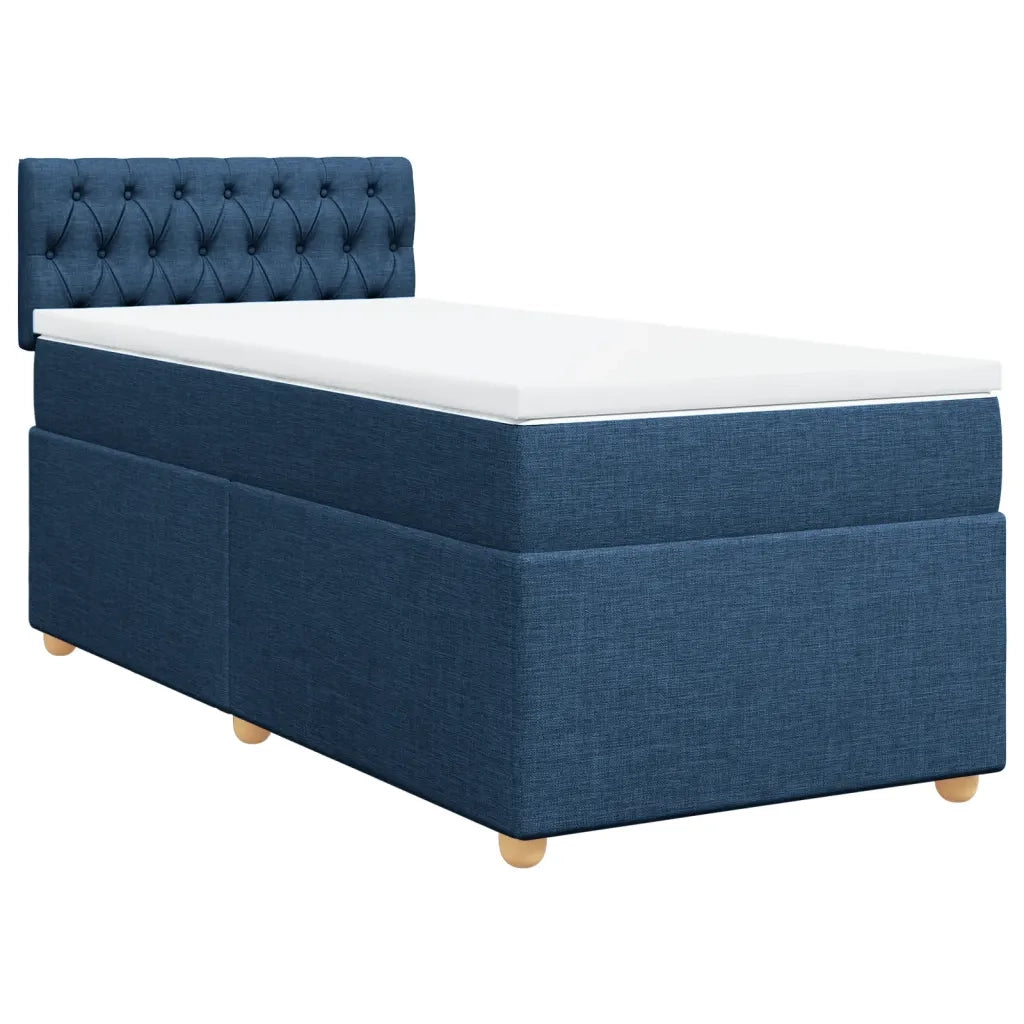Giroletto a Molle con Materasso Blu 90x200 cm inTessuto 3288876