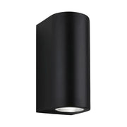 Applique Esterno Moderno Lille Metallo Nero 2 Luci Gu10